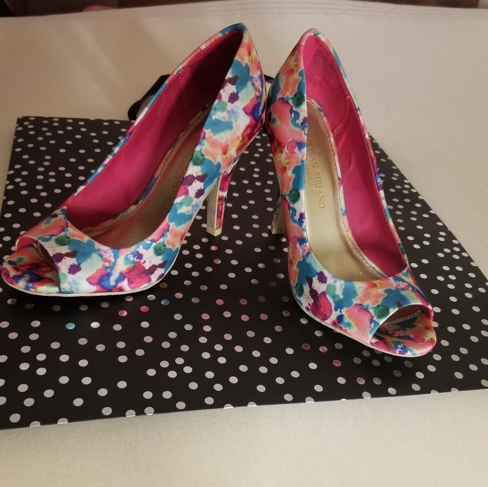 Colorful Open toe heel